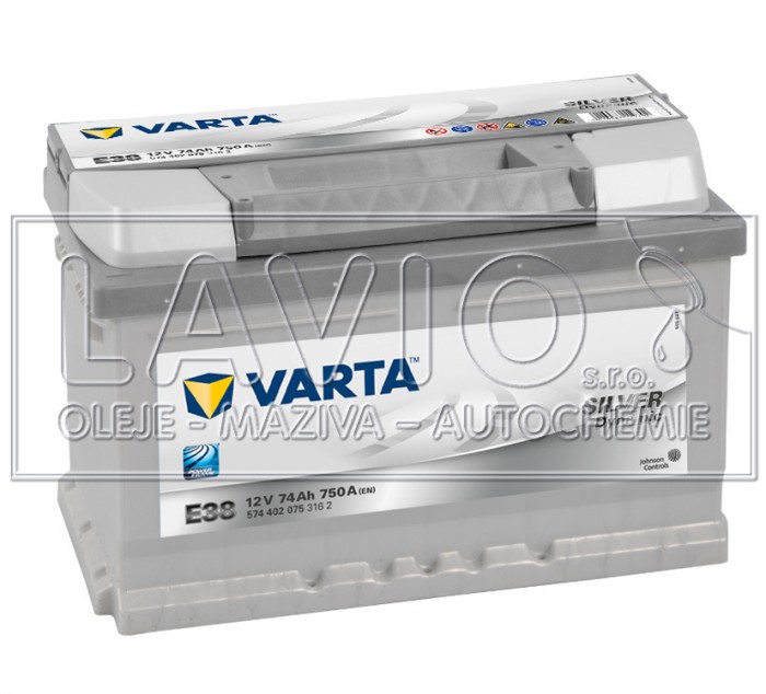 VARTA (SILVER DYNAMIC) DYNAMIC SLI 74Ah, 750A, E38